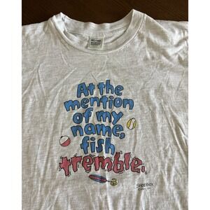 Vintage Shoebox Shirt Mens Large Fishing Fisherman Dad Husband Gift Y2K Funny‎ L